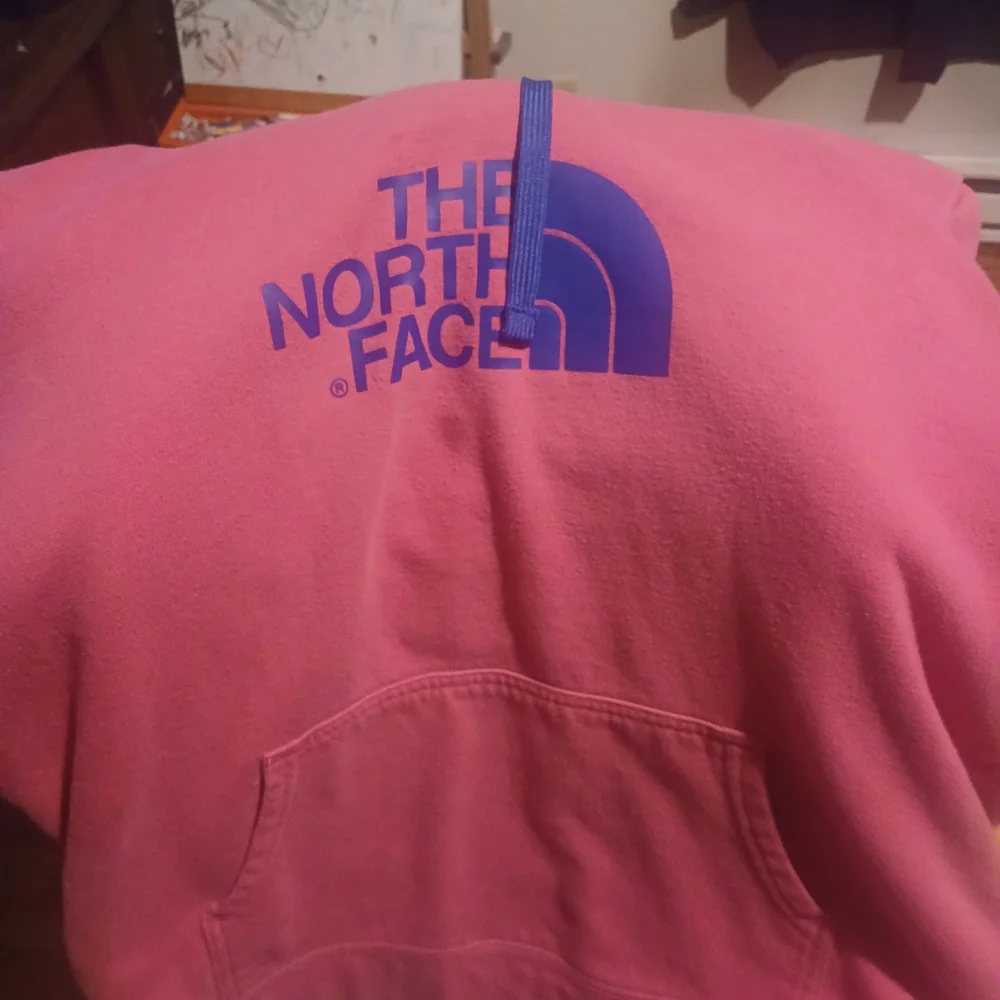 The North Face Vibrant Pink Hoodie with Purple Logo - Picture 2 of 2